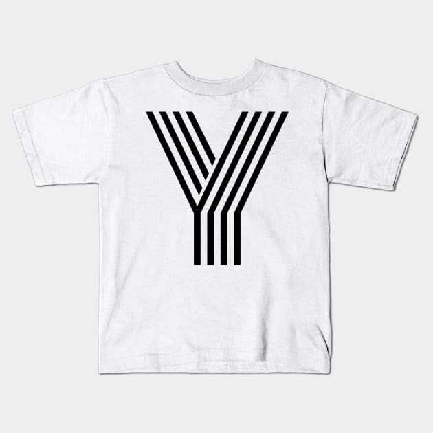 Alphabet Y (Uppercase letter y), Letter Y Kids T-Shirt by maro_00